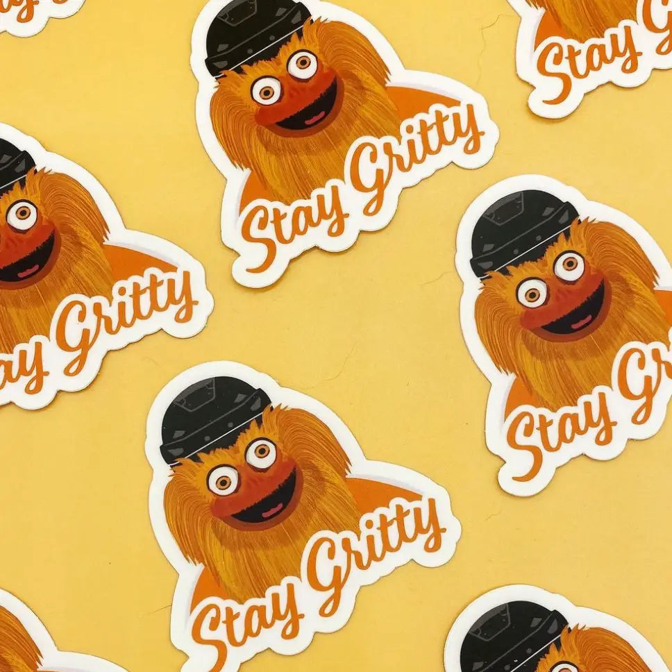 Flyers Gritty sticker "Stay Gritty"