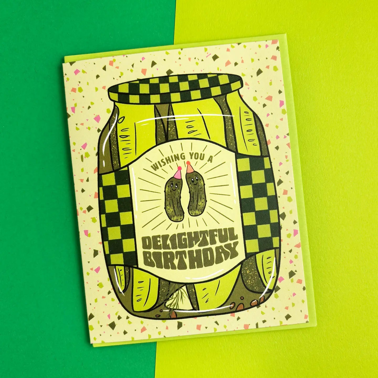 Greeting Card: Happy Birthday Pickle Jar