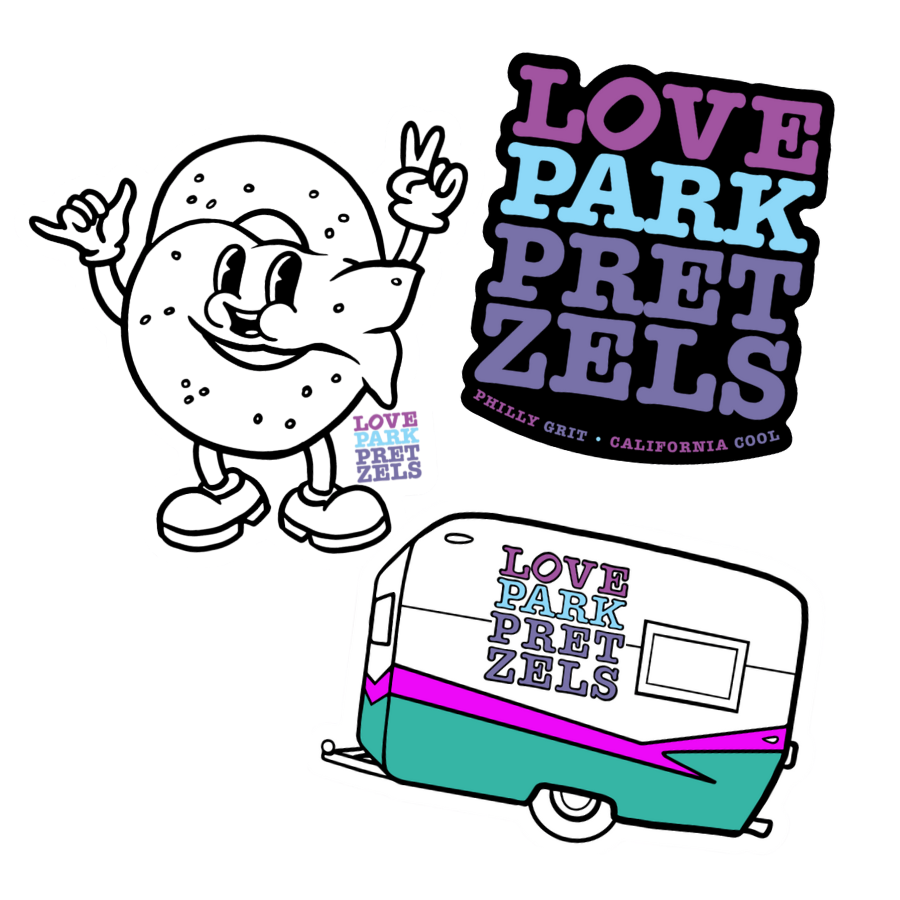 Love Park Pretzels sticker pack