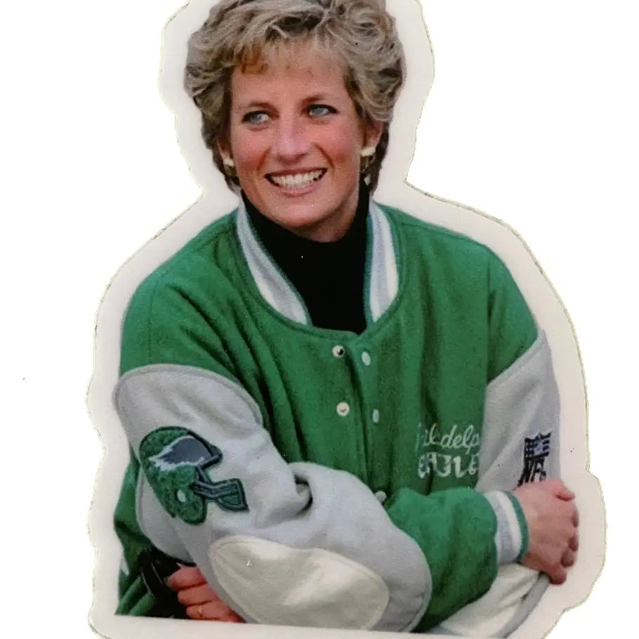 Princess Diana Eagles Sticker - Vinyl Decal for Water Bottle & Laptop