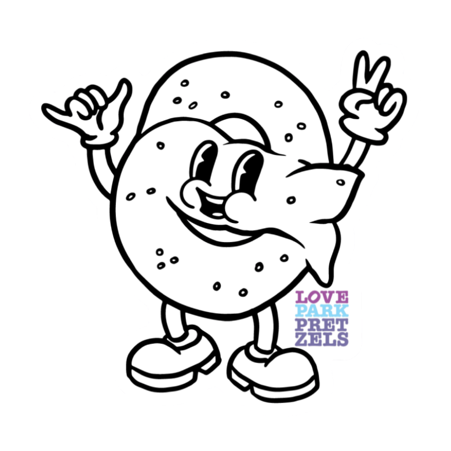 Love Park Pretzels sticker pack