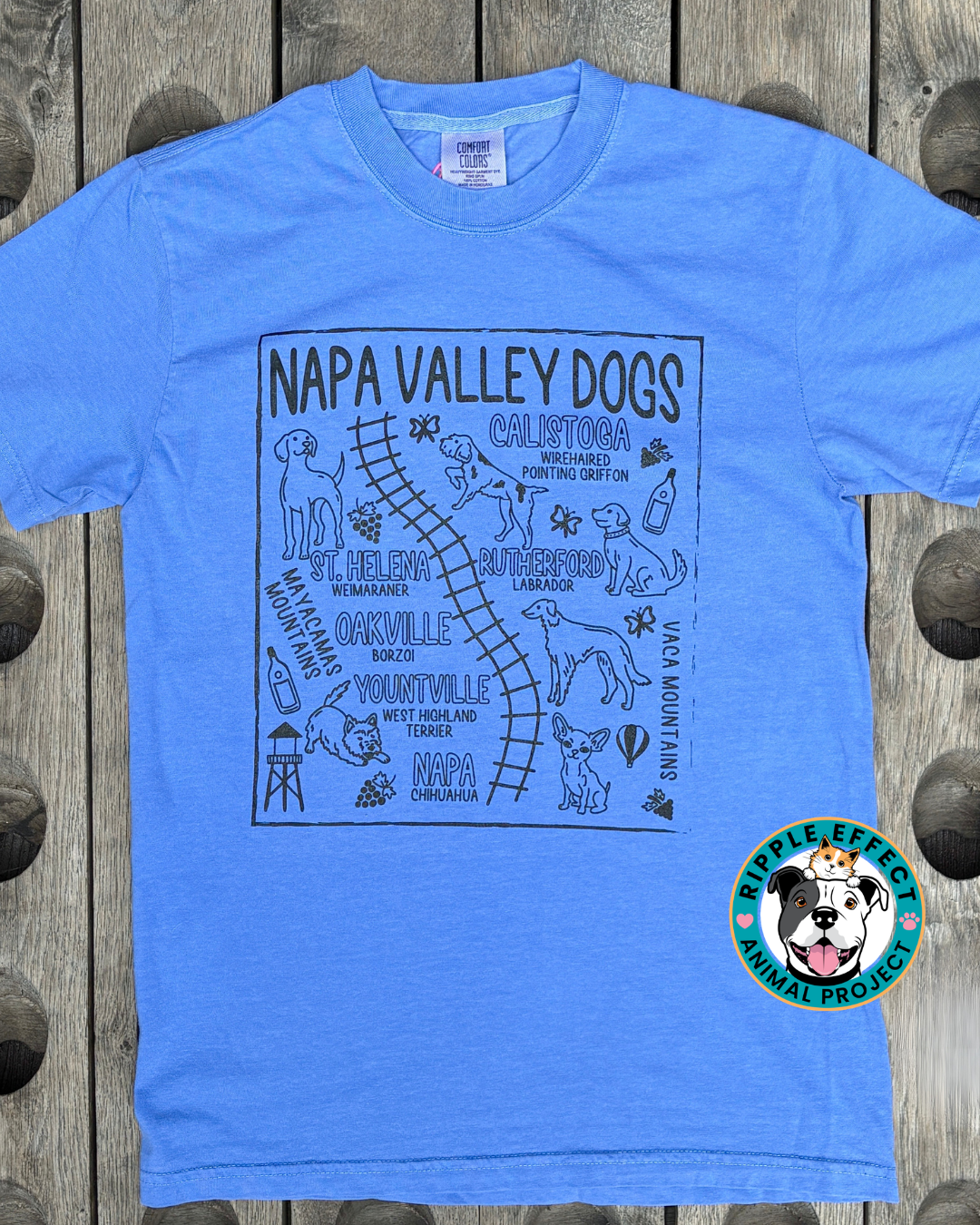 Napa Valley Dogs Tee